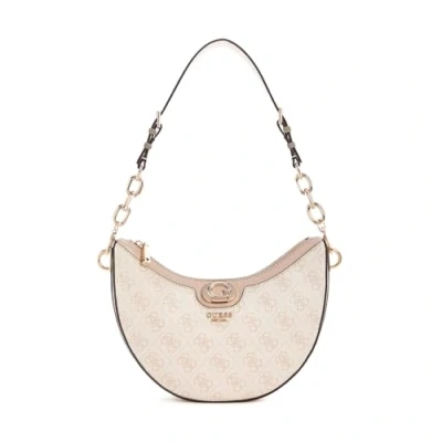 Afbeelding van GUESS Schoudertas Orlina Logo Top Zip Shoulder Bag Sand Beige