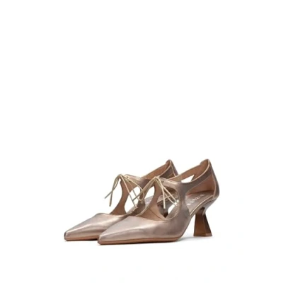 Afbeelding van Hispanitas NOVA Klassieke pumps, Dames, Maat: 41, Metal gold Leer