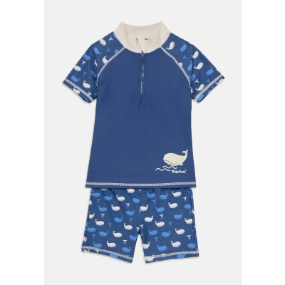 Afbeelding van Playshoes Zwemset UV Werend 2 delig Walvis Donkerblauw Maat 122/128