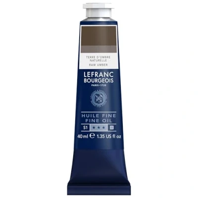 Afbeelding van Lefranc Bourgeois Fijne olie, tube, 40 ml, natuurlijke schaduw