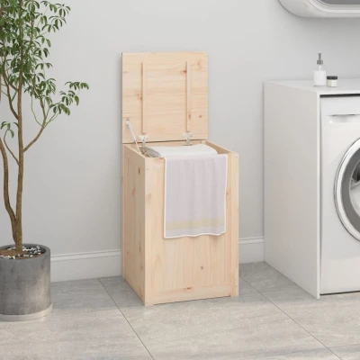 Afbeelding van Wasmand 44x44x66 cm massief grenenhout