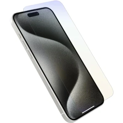 Image de OtterBox Premium Pro Protection d&#039;écran pour téléphone portable antimicrobien, lumière bleue verre clair Apple iPhone 15 Max