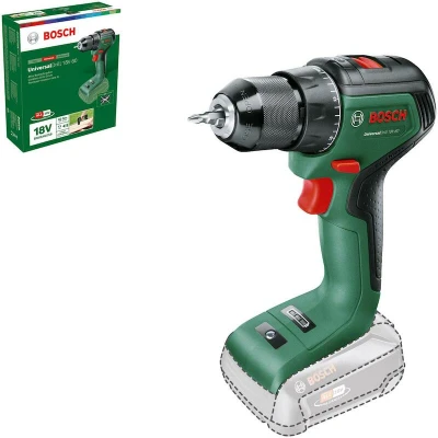 Afbeelding van Bosch Home and Garden UniversalDrill 18V 60 06039D7000 Accu schroefboormachine, schroefmachine 18 V 2.0 Ah Li ion Zonder accu, lader