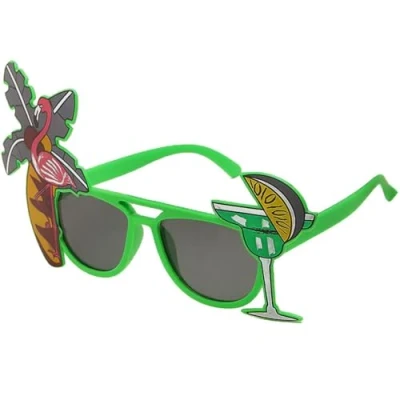 Afbeelding van 1 stuk roze flamingobril, grappige zonnebril, feestzonnebril, Hawaiiaanse accessoires
