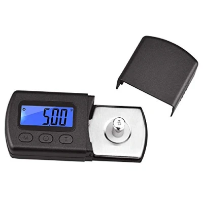 Afbeelding van DollaTek Professionele Hoge Precisie Digitale Mini Platina Stylus Force Balansmeter Tester 0.01g Blauw LCD Achtergrondverlichting voor Arm Phono Cartridge Weegschaal