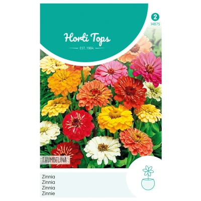 Afbeelding van HT Zinnia Thumbelina laag gemengd Hortitops