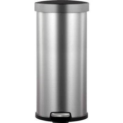 Afbeelding van EKO Aria pedaalemmer rond 35 ltr, Stainless steel mat RVS