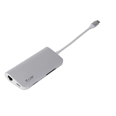 Afbeelding van LMP Thunderbolt 3/USB C Mini Dock Zilver (Voor MacBook)