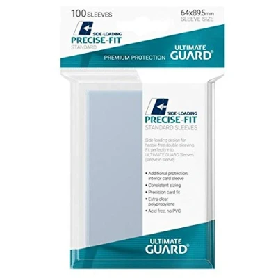 Image de Ultimate Guard 100 Pochettes Side Loading Precise Fit Sleeves Standard Transparent