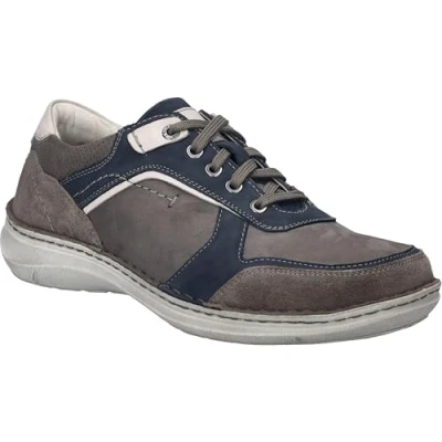 Afbeelding van Josef Seibel NEW Anvers Sportieve veterschoenen, Heren, Maat: 44, Asphalt multi Leer