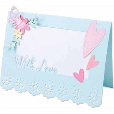 Afbeelding van Sizzix Thinlits Die Set 11PK Lace Card Base 665474 Olivia Rose (10 21)