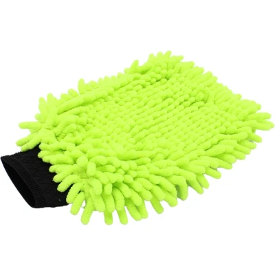 Afbeelding van Washandschoen Microvezel &#039;&#039;Rasta&#039;&#039; Groen