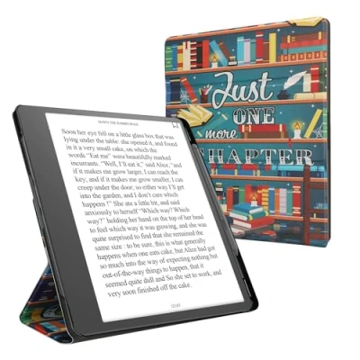 Afbeelding van kwmobile beschermhoes compatibel met Amazon Kindle Scribe (2022/2024), voor e reader van kunstleer, meerkleurig