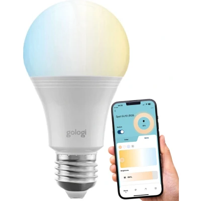 Afbeelding van Gologi Slimme E27 led lamp Smart bulb verlichting Dimbaar Wifi Warm Wit Licht CCT