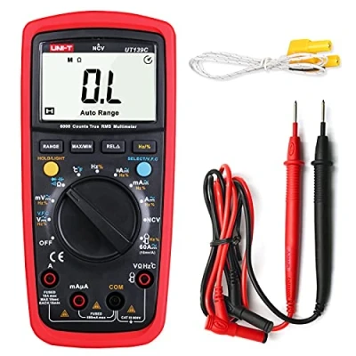 Afbeelding van Uni T UT139C digitale multimeter ad/dc huidige voltage tester met weerstand capaciteitstest NCV en temperatuurmeting