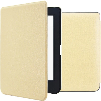 Afbeelding van iMoshion Ereader Cover / Hoesje Geschikt voor Kobo Nia Canvas Sleepcover Bookcase zonder stand Goud Glitter