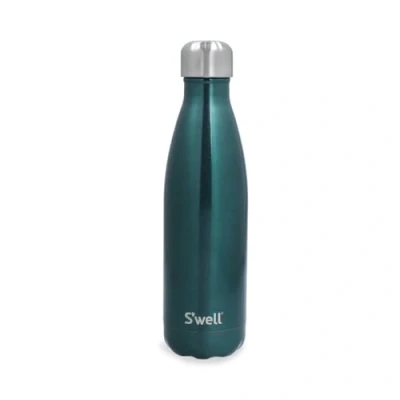 Afbeelding van S&#039;well Original Waterfles, Groene Saffier, 500ml. Vacuüm geïsoleerde drinkfles voor koude en warme dranken BPA vrije roestvrijstalen onderweg