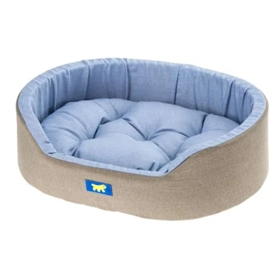 Afbeelding van Ferplast Dandy Kattenkussen, afneembaar, wasbaar, katoen, met zachte vulling, ook ideaal als kattenbed, lichtblauw, 65 x 46 17 cm