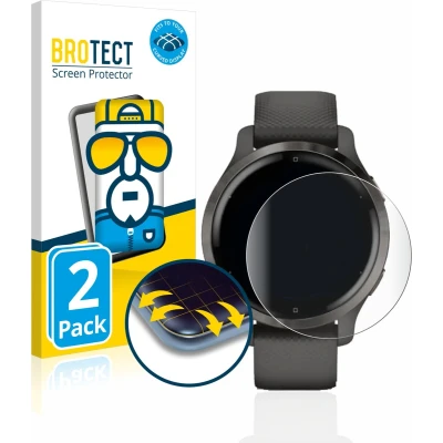 Afbeelding van BROTECT Screenprotector voor Garmin Venu 2S Folie Beschermfolie transparant volledig dekking (2 Stuks)