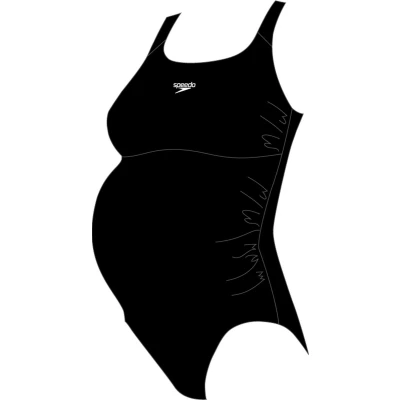 Afbeelding van Speedo Womens Maternity Fitness Badpak, Dames, Maat: 38, Black