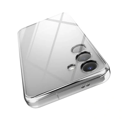 Afbeelding van elago Transparante hybride beschermhoes compatibel met Samsung Galaxy S24, TPU + polycarbonaat, nauwkeurige uitsparingen voor camera, bescherming, bumper cover (transparant)