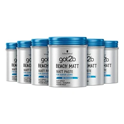 Afbeelding van Got2b Beach Matte Medium Houding Haarpasta zonder lijm, 100 ml