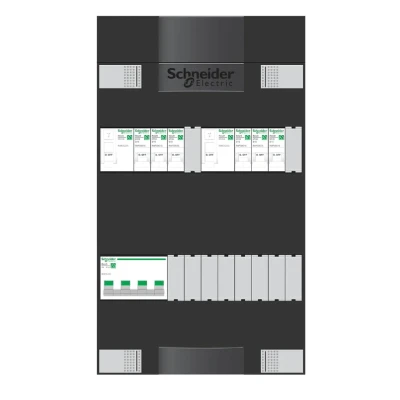 Afbeelding van Groepenkast 3 fase 6 Groepen (3+3) 2 Aardlek (ALS) Advanced/Resi9 Schneider Electric ADV3B206A