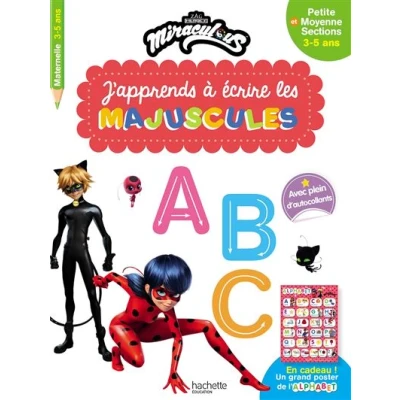 Image de Miraculous J&#039;apprends à écrire les majuscules PS MS (3 5 ans)