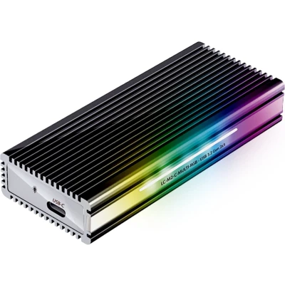 Afbeelding van LC POWER® M2 C MULTI RGB M.2 SSD Enclosure NVMe &amp; SATA