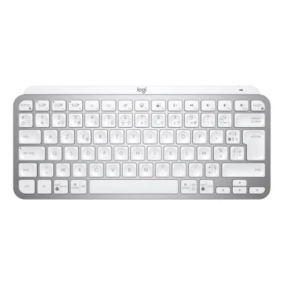 Image de Logitech Clavier Sans Fil Mx Keys Mini Illuminated Azerty Fr Pale Grey (920 010483)