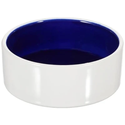 Afbeelding van TRIXIE VOERBAK KERAMIEK CRÈME / BLAUW
