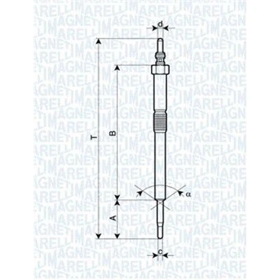 Afbeelding van MAGNETI MARELLI 062900082304 Gloeibougie 11V 10A M10X1,25 HONDA: CR V 3, CIVIC 9, Accord 7 Limousine
