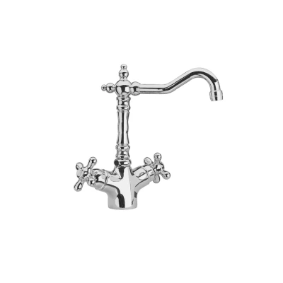 Afbeelding van Huber Croisette Thermostatische Wastafelmengkraan Goud CST520102G