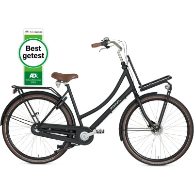 Afbeelding van Popal Daily Dutch Prestige N3 Transportfiets 28 inch Aluminium frame Dames 47cm Mat Zwart