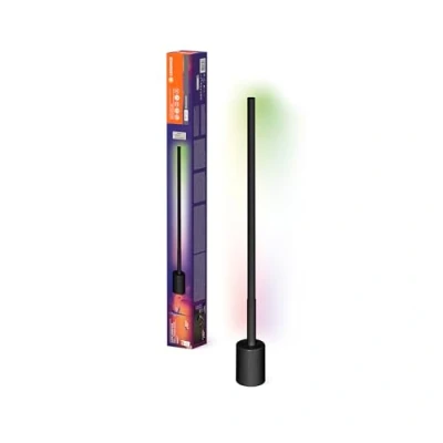 Afbeelding van LEDVANCE SMART+ WIFI LED hoek vloerlamp, slank, zwart, 8W