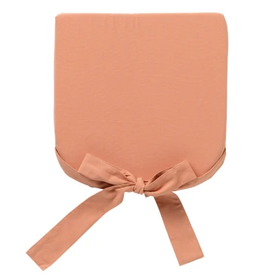 Afbeelding van Dutch Decor JAVA Stoelkussen met lint Muted Clay 40x40 cm roze