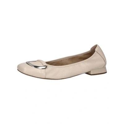 Afbeelding van Caprice Ballerina&#039;s, Dames, Maat: 38, Ecru perl deer Leer