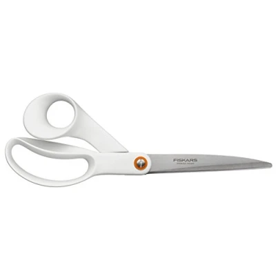 Afbeelding van Fiskars Universele Schaar Papierschaar Rechtshandig Wit 24 cm
