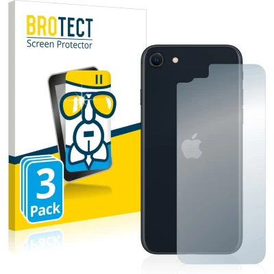 Afbeelding van BROTECT AirGlass kogelwerende glasfolie (3 Stuk, Apple iPhone SE), Smartphone beschermfolie, Transparant