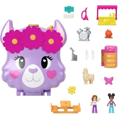 Afbeelding van Polly Pocket Lama koffer Speelfigurenset