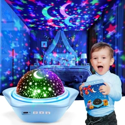 Afbeelding van Sterrenhemelprojector voor kinderen, geschenkverpakking, gepersonaliseerd cadeau baby&#039;s, verjaardagscadeau meisjes, kleine cadeaus kinderkamerdecoratie