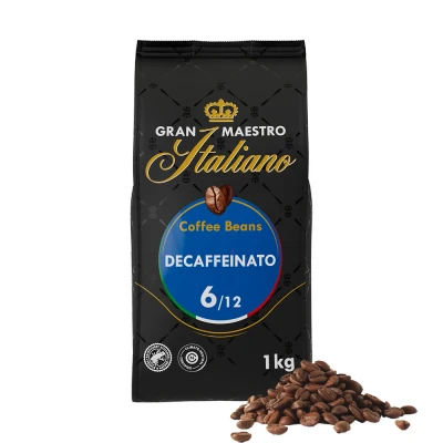 Afbeelding van 25% korting met code Gran Maestro Italiano koffiebonen Decaffeinato 1 stuk kg
