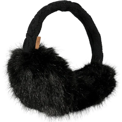 Afbeelding van Barts Fur Oorwarmers Dames Black Zwart Mutsen
