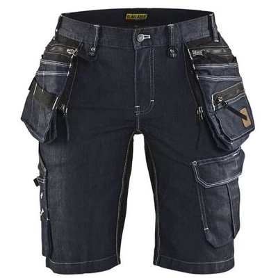 Image de Short x1900 artisan denim/stretch 2D femme marine/noir