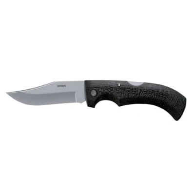 Afbeelding van Gerber Gator Folder Clip Point 31 003660 zakmes met glad lemmet en etui, zwart, lemmetlengte 9,5 cm