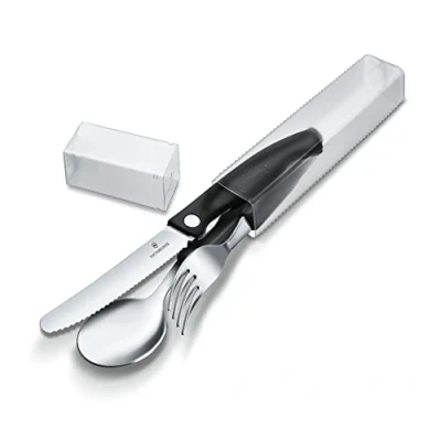 Afbeelding van Victorinox Swiss Classic 3 delige Bestekset Zwart RVS
