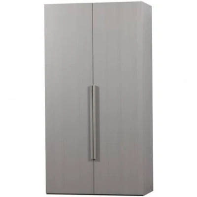 Afbeelding van WOOOD Rens Kledingkast 2 Deurs NotenGrijs 210x110x58