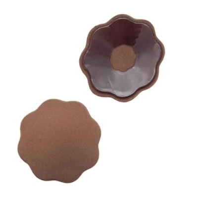 Afbeelding van Bye Bra Fabric Nipple Covers One Size Brown