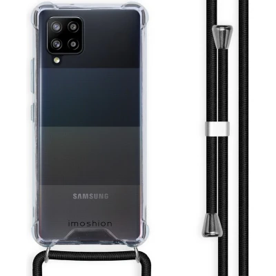 Afbeelding van imoshion Backcover met koord voor de Samsung Galaxy A42 Zwart