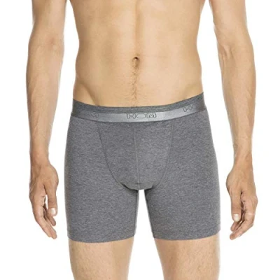 Afbeelding van HOM HO1 long boxer briefs (1 pack) heren lang met horizontale gulp antraciet Maat: S